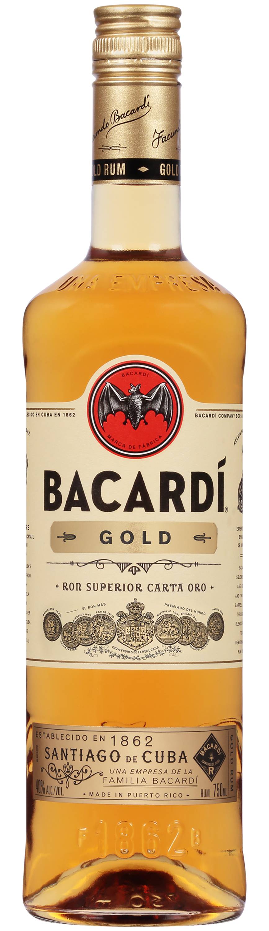Bacardí Gold Rum (750 ml)