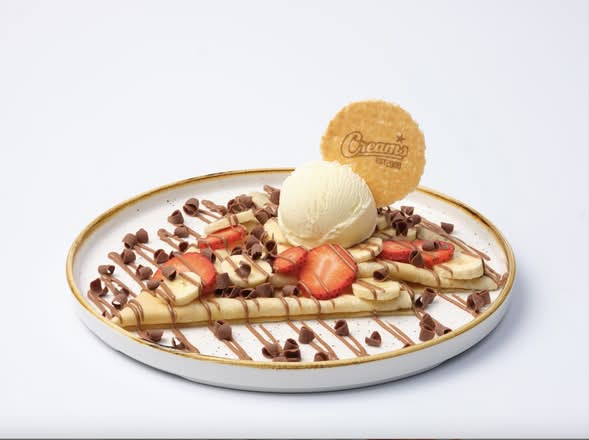 Banana Strawberry Crepe