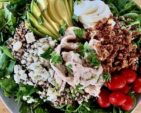 Order Quinoa Cobb with Blue Cheese Dressing  food online from The Salad Bowl store, Oakland on bringmethat.com