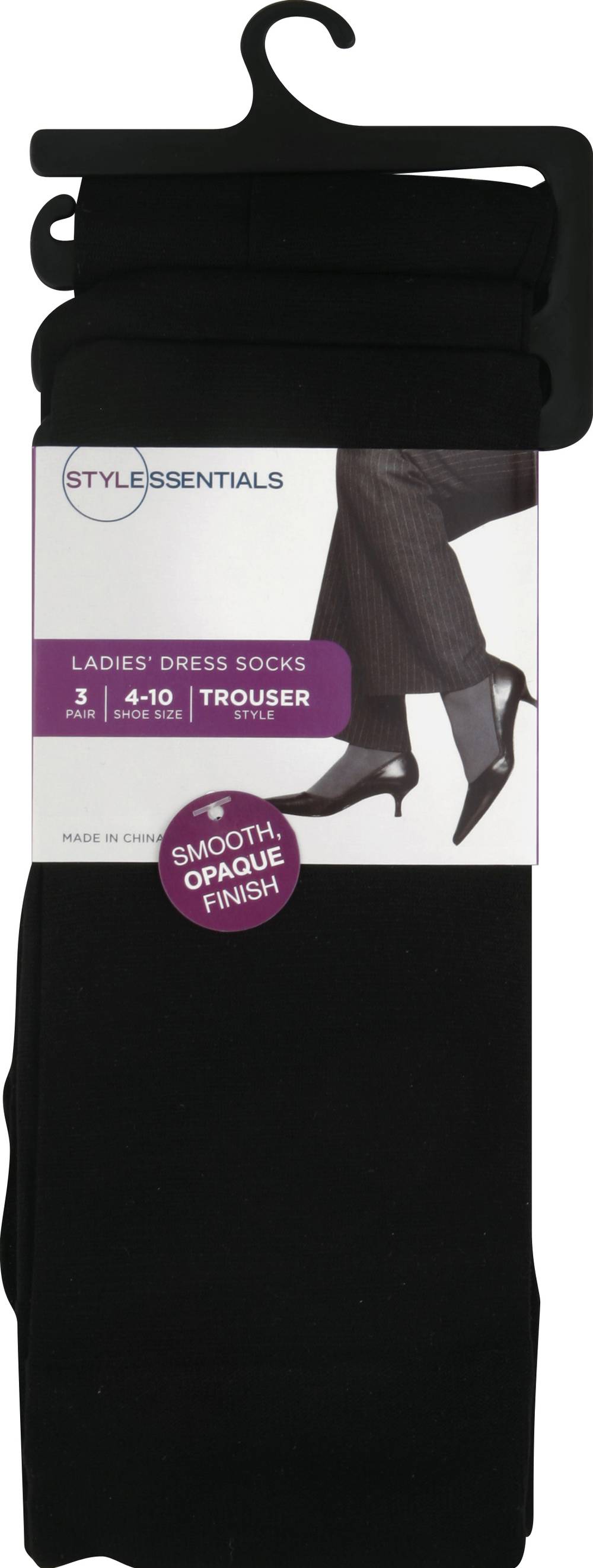 Style Essentials Ladies' Dress Socks, 4-10 (3 ct)