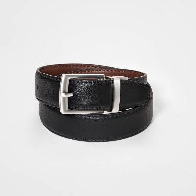 Cat & Jack Stretch Dress Reversible Belt, Men, Xl, Black-Brown