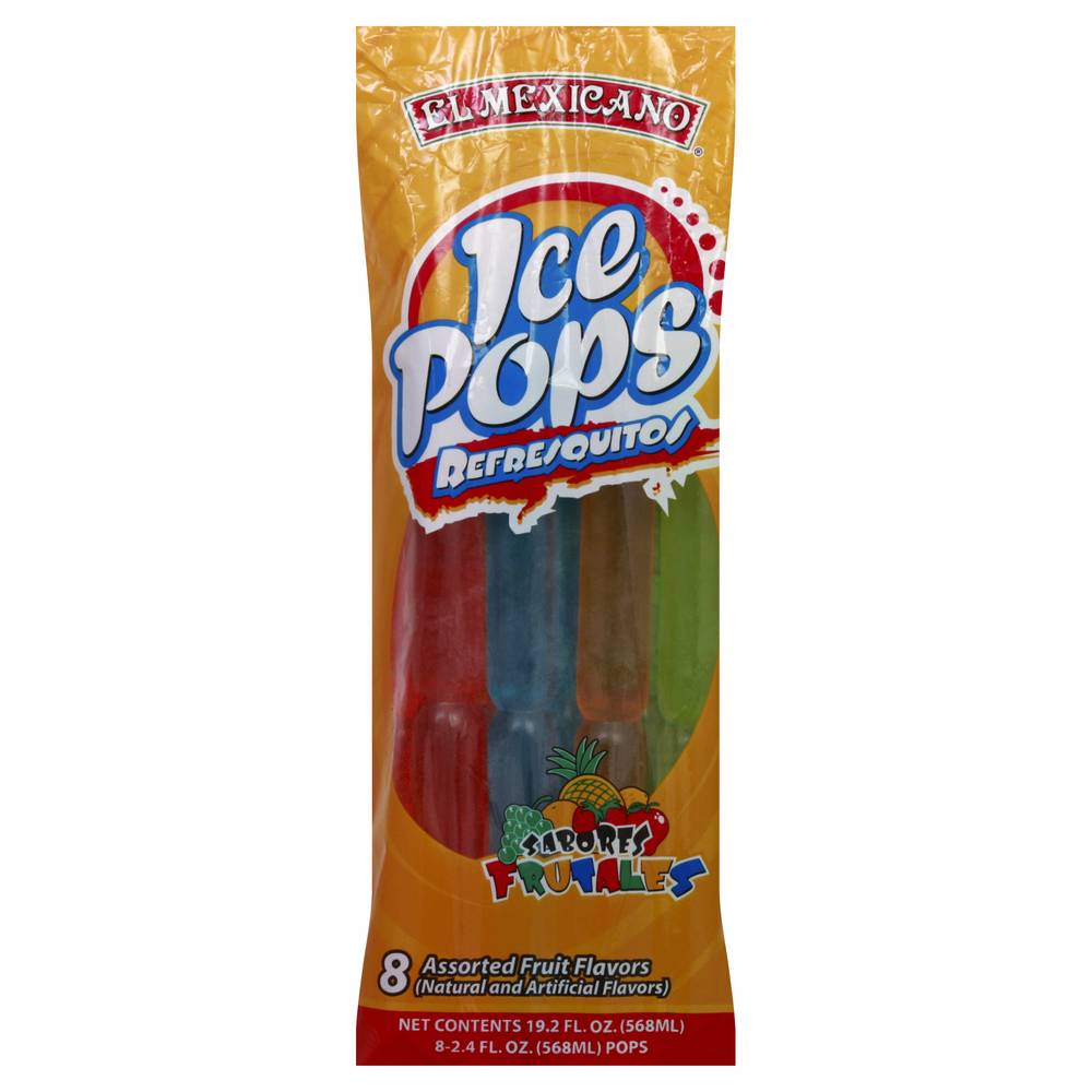 El Mexicano Refresquitos Ice Pops Assorted Fruit Flavors