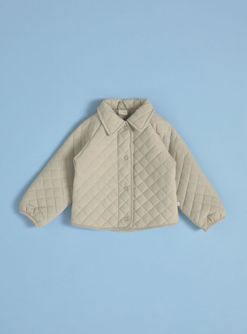 Tribu parka acolchada con cuello beige abierto 3 3/6m