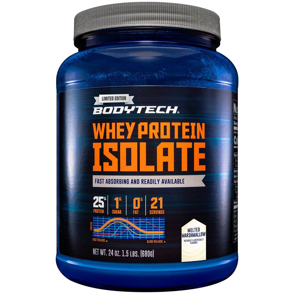 BodyTech Whey Protein Isolate Limited Edition, Melted Marshmallow (24 oz)