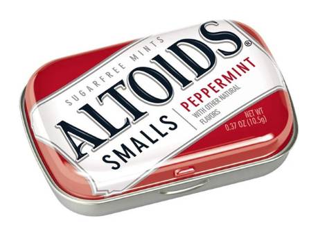 Altoids Smalls Sugarfree Mints Peppermint 0.37 oz Tin