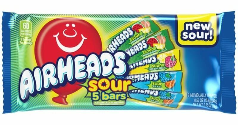 AirHeads Sour Assorted 5-Pack Bars 0.55oz