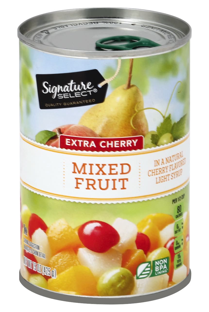Signature Select Extra Cherry Mixed Fruit (15 oz)