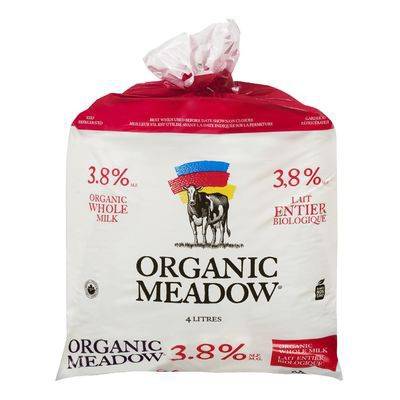 Organic Meadow Whole Milk 3.8% (4 L)