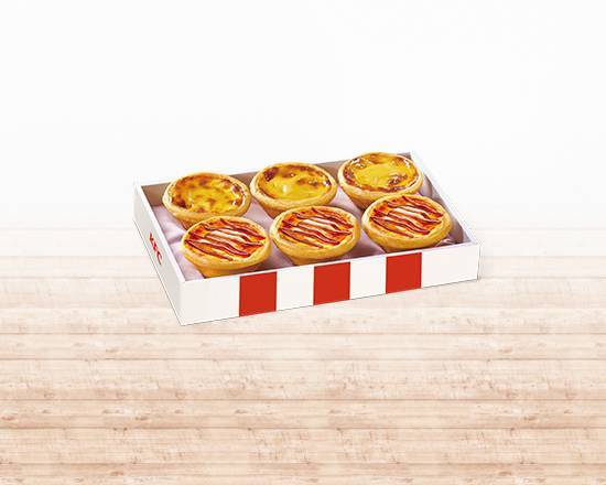 雙色蛋撻禮盒(原味&黑糖白玉Q) Mix Egg Tart Box