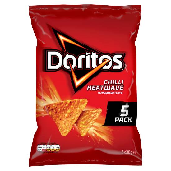 Doritos Chilli Heatwave Tortilla Chips (5 ct)