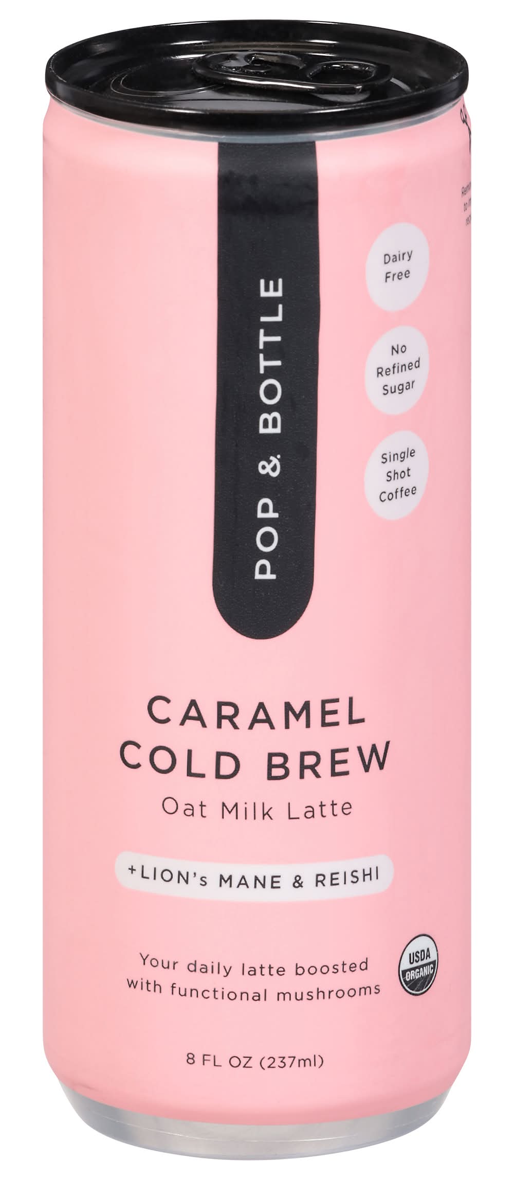 Pop & Bottle Caramel Cold Brew Oat Milk Latte (8 fl oz)