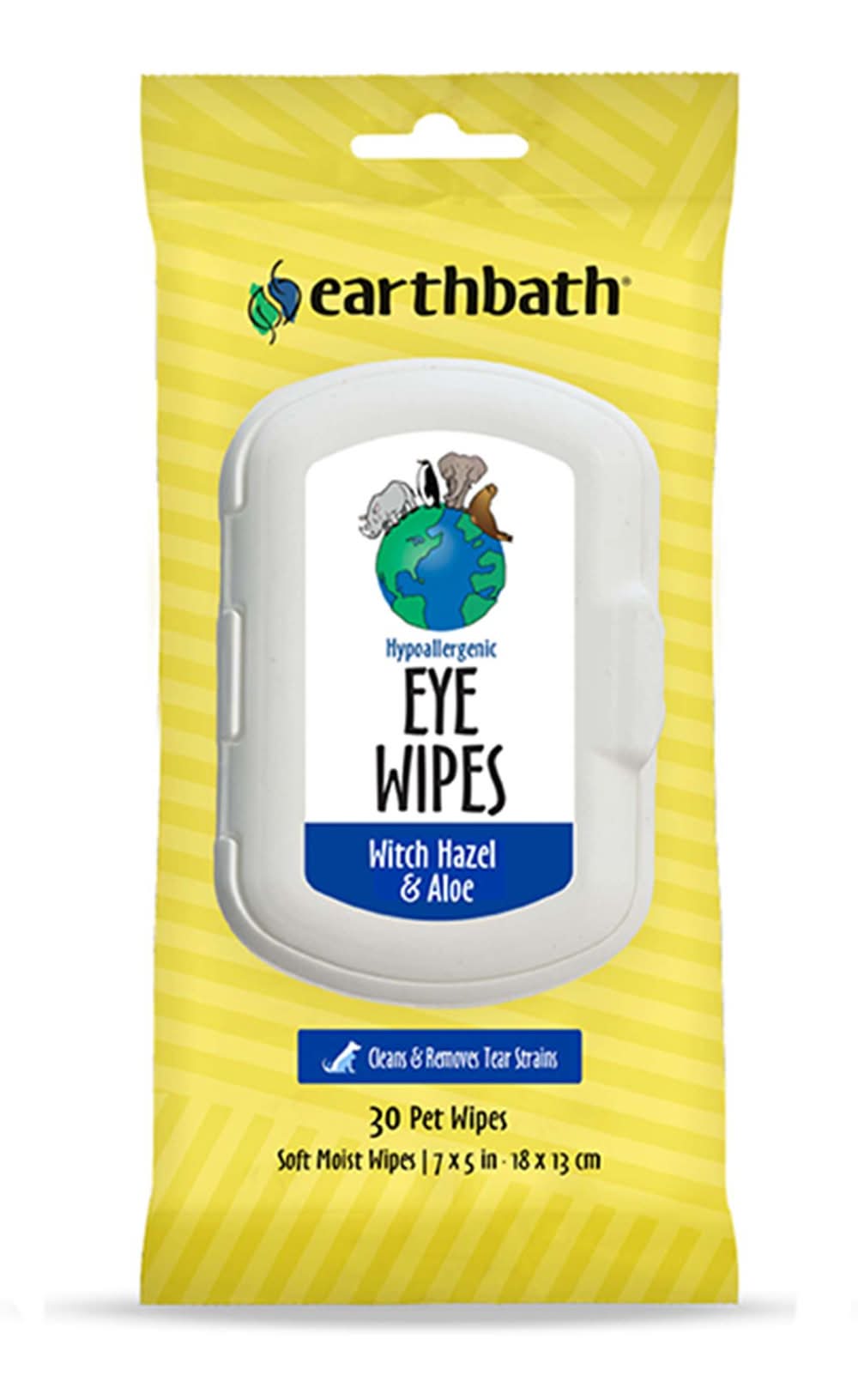 Earthbath Hypo-Allergenic Eye Wipes (Size: 30 Count)