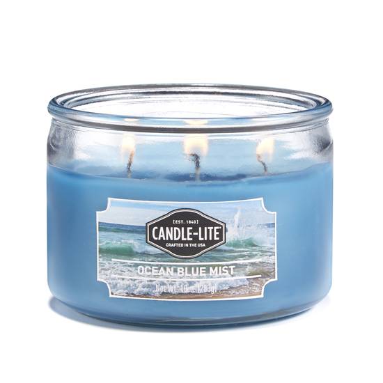 Candle-lite Scented 3-Wick Ocean Blue Mist Candle (1 ct)