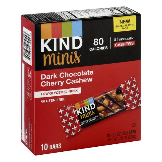 Kind Dark Chocolate Cherry Cashew Bars (10ct)