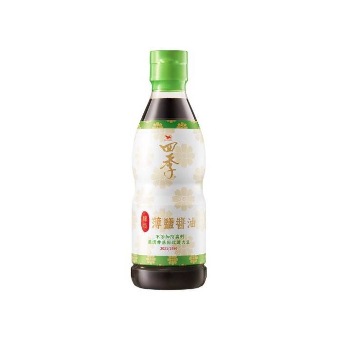 四季釀造薄鹽醬油Pet395Ml