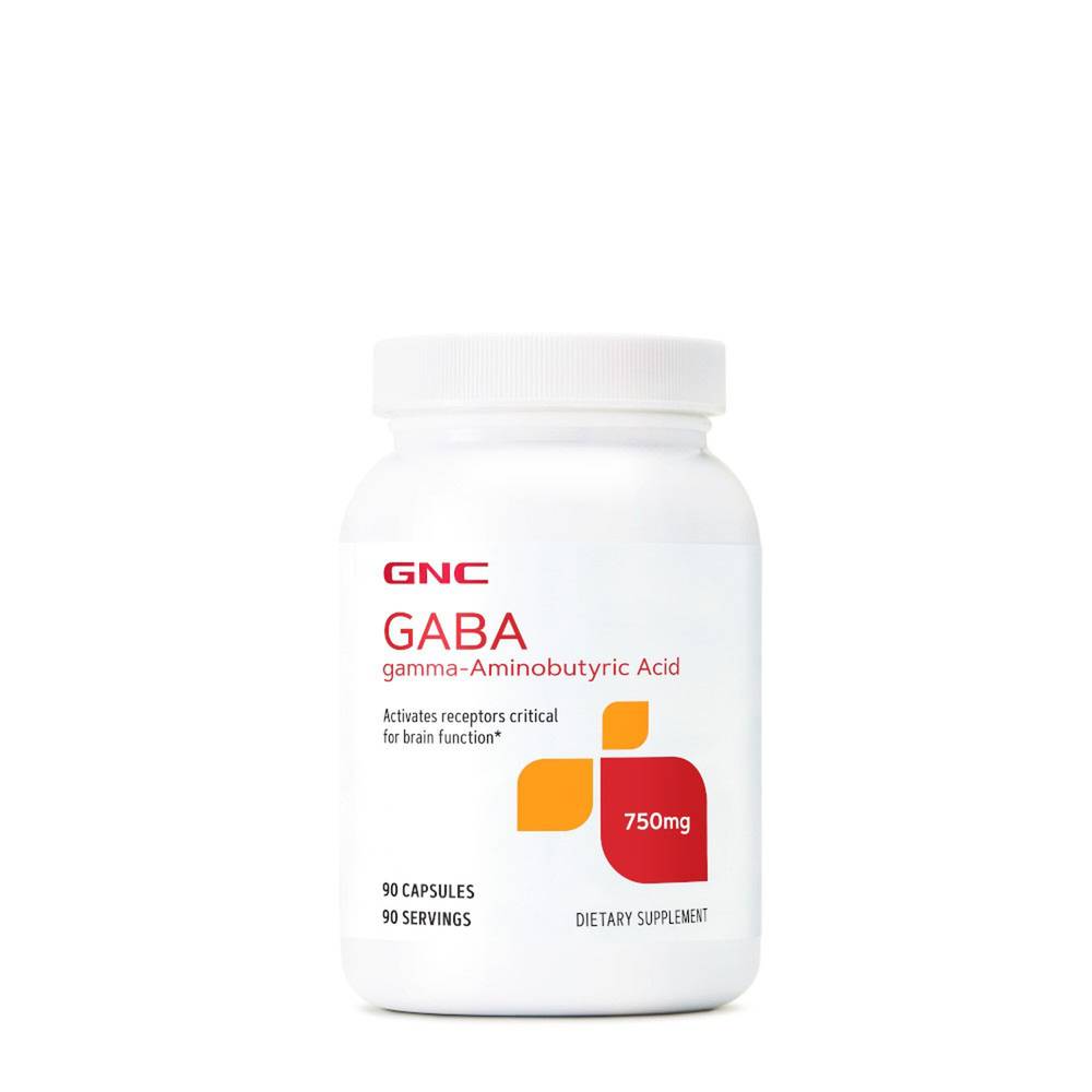 GNC Gaba Dietary Supplement Capsules (90 ct)