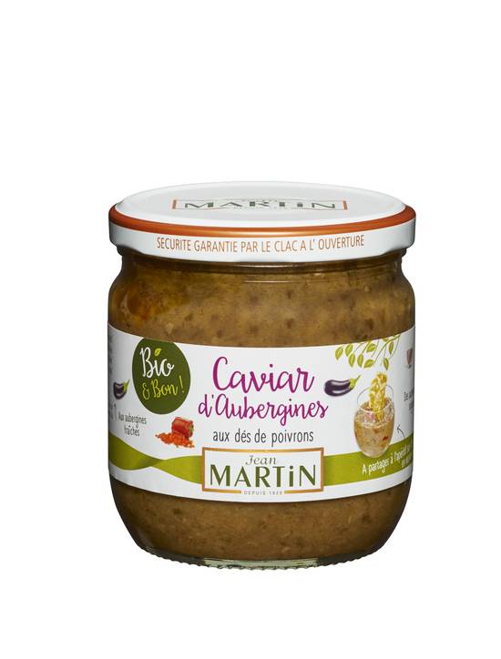 Jean Martin - Caviar d'aubergines aux poivrons bio