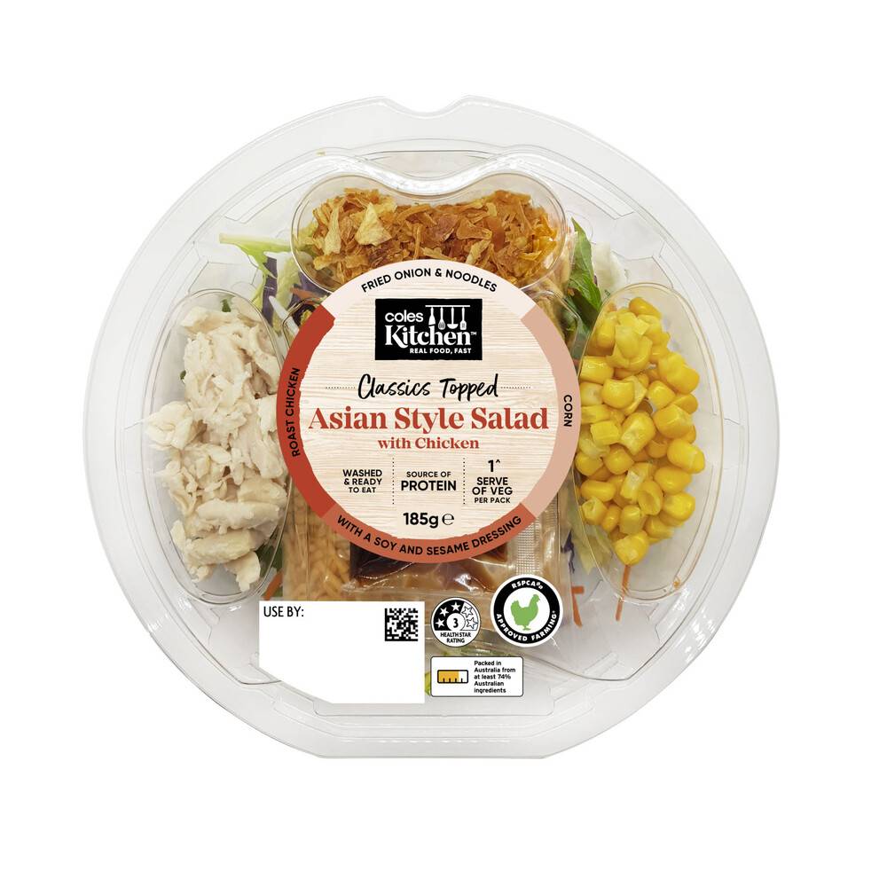 Coles Kitchen Asian Chicken Salad Bowl 185g