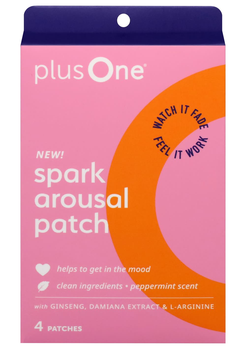 plusOne Spark Arousal Patch, Peppermint (4 ct)