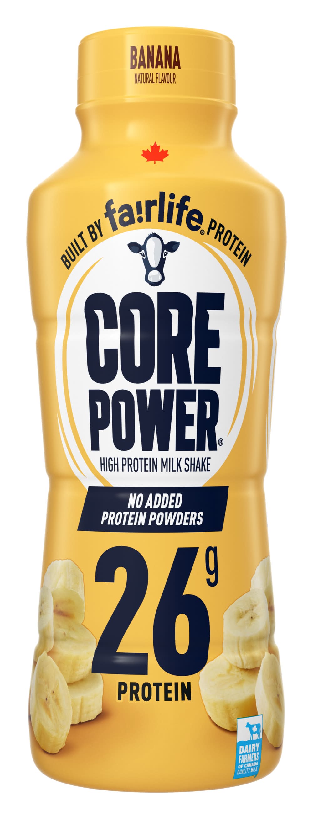 Core power lait frappé protéiné sans lactose à saveur de banane, core power (414 ml) - banana flavoured protein milk shake (414 ml)
