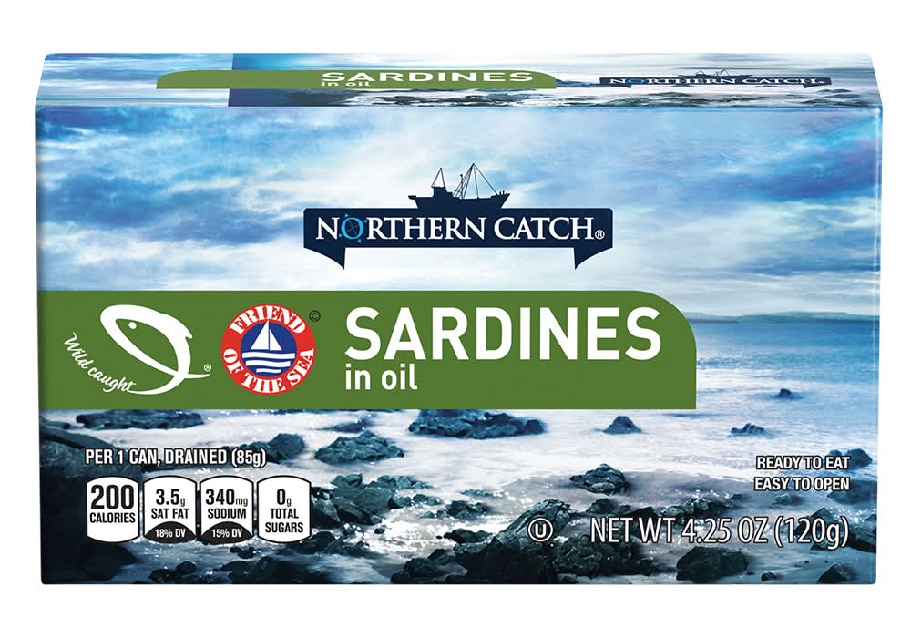 Northern Catch Wild Caught Sardines in Oil (4.25 oz)