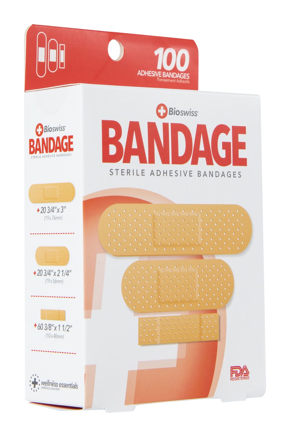 Bioswiss® Adhesive Bandages 100-Count