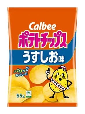 カルビーポテトチップス スナック菓子 - うすしお味 (55g)