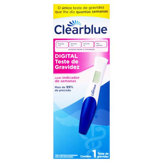 Clearblue teste de gravidez digital (1 unidade)