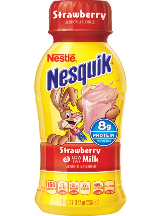 Nesquik - Chilled Strawberry Beverage - 12/14 oz (1X12|1 Unit per Case)