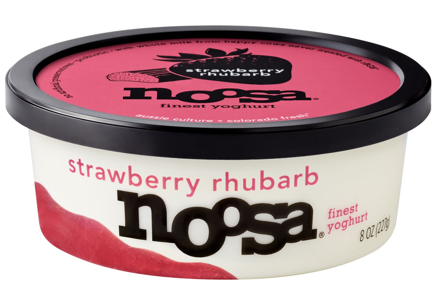 Noosa Finest Yoghurt, Strawberry Rhubarb (8 oz)