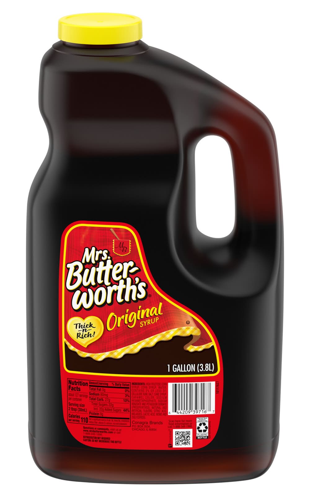 Mrs. Butterworth's Original Thick and Rich Pancake Syrup (128 fl oz)