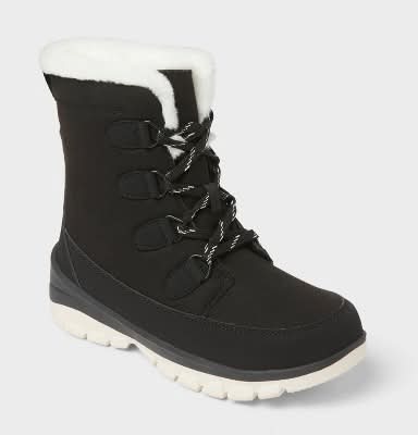 Universal Thread Corie Boots With Memory Foam Insole, Women, 10, Jet Black