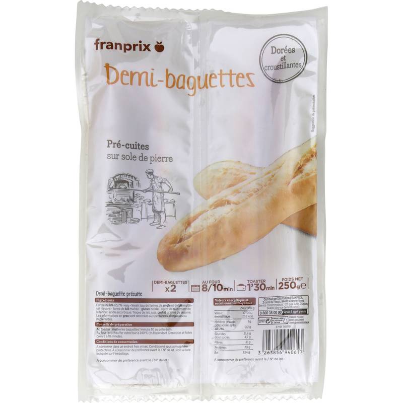 Franprix - Pain baguette précuite (2)