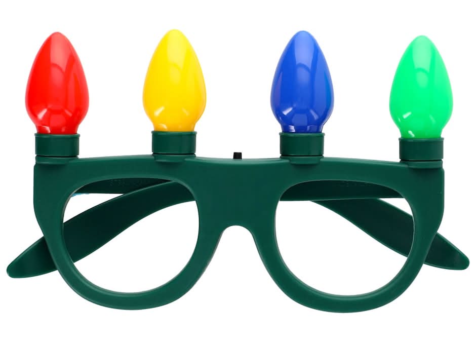Light Up Flashing Christmas Glasses