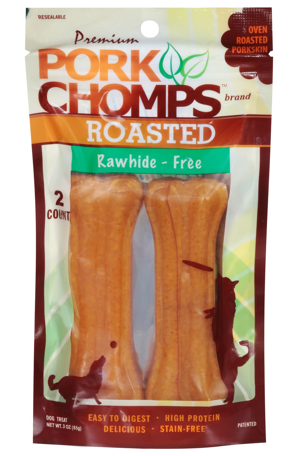 Pork Chomps Dog Treat (3 oz)