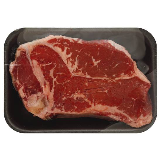 Pavilions Bone-In New York Strip Steak Top Loin Beef