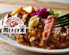 赤身肉 ビーフステーキオーバーライス 肉ときどき米 初台店 Beef Steak Over Rice