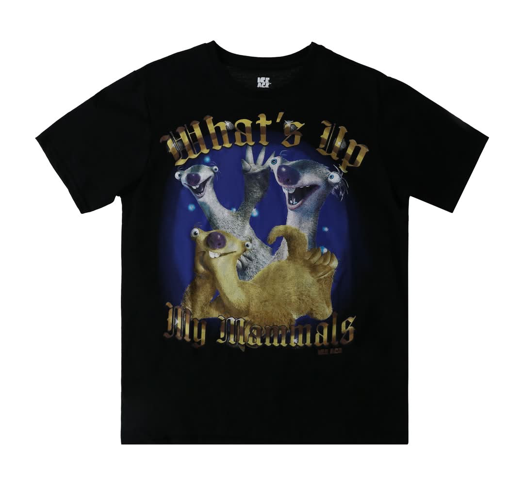 Ice Age™ What's Up My Mammals Sid Graphic Tee Medium Black
