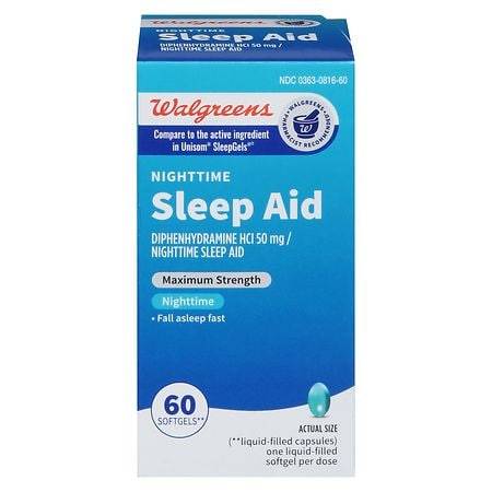 Walgreens Wal-Som Nighttime Sleep Aid Softgels
