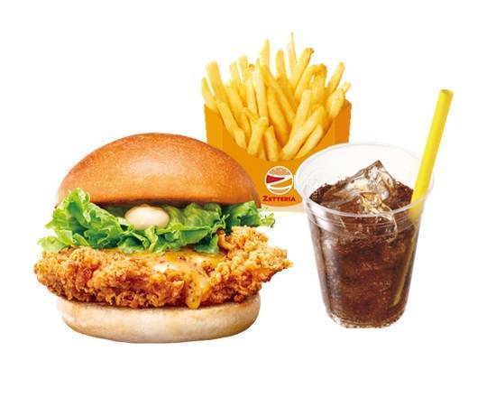【セット】絶品ハニーマスタードチキンバーガー ZEPPIN (Ultimate)Honey Mustard Chicken Burger Set