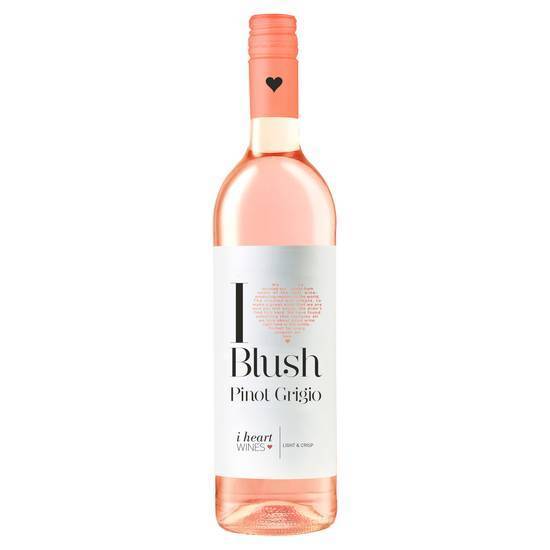 I Heart Wines Blush Pinot Grigio 75cl ABV 12%  Original Price £11.29