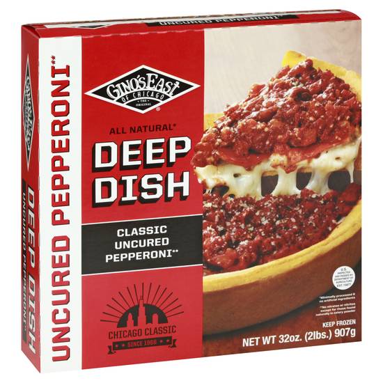 Gino's East Deep Dish Uncured Pepperoni Pizza