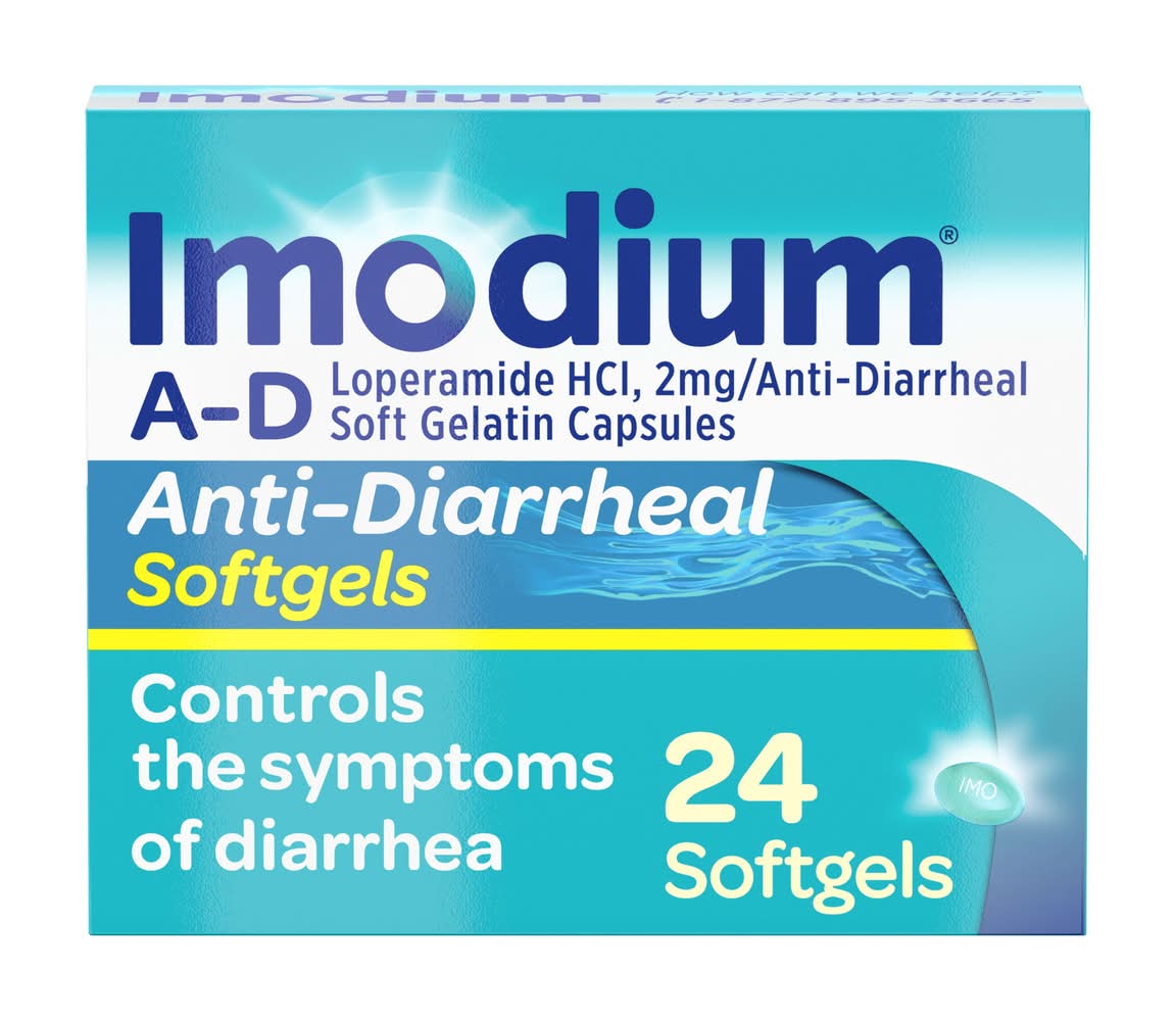 Imodium Anti-Diarrheal Softgels (24 ct)