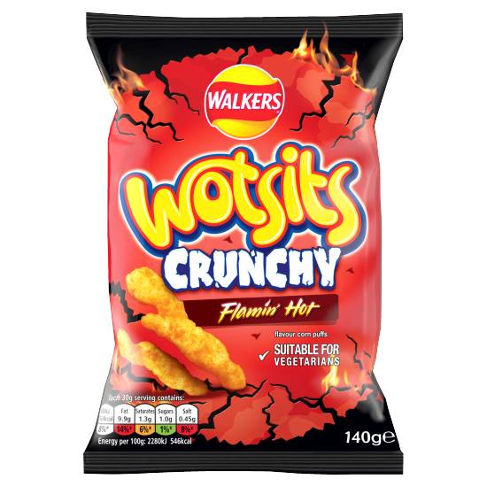 Walkers Wotsits Crunchy Flamin' Hot Snacks