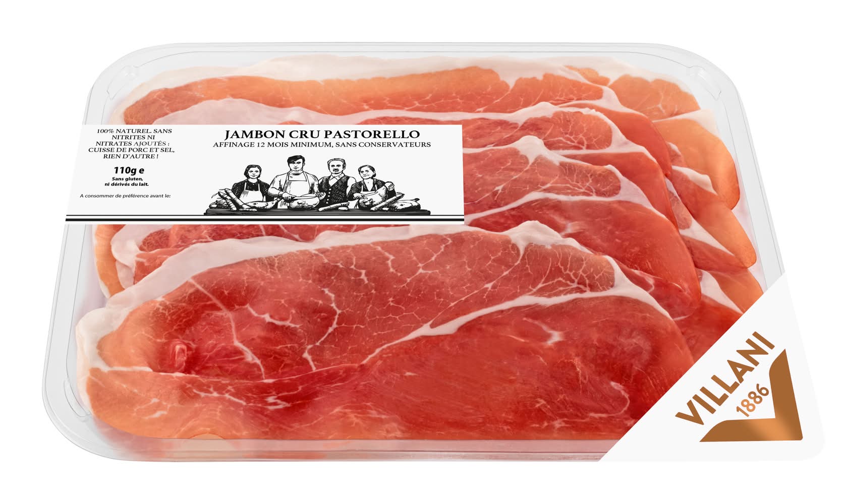 Villani - Jambon cru pastorello (110g)