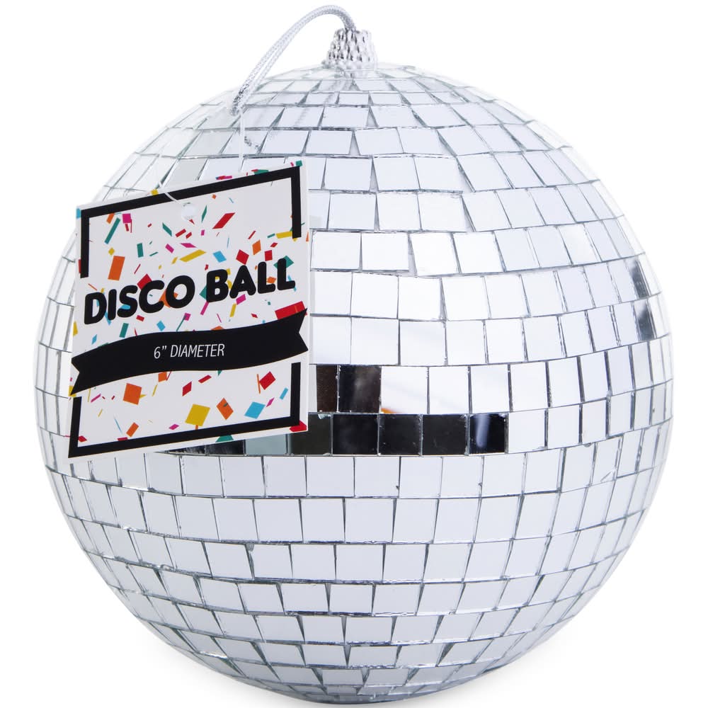 Funky Mirror Disco Ball 6in