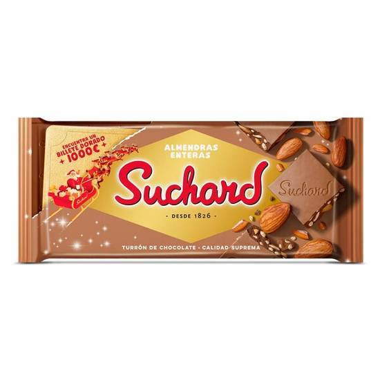 Turrón de Chocolate con Almendras Enteras Suchard (260 g)