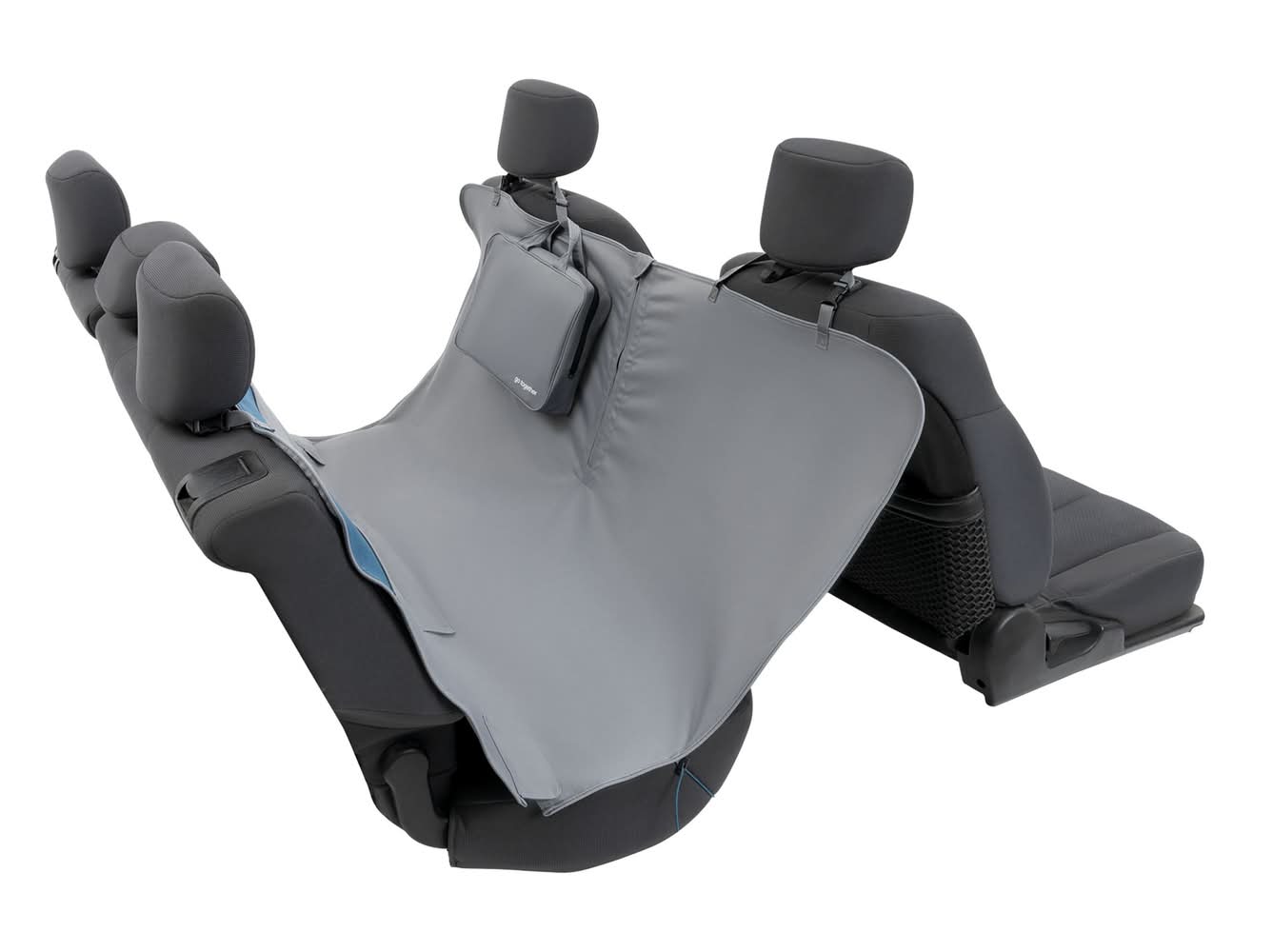 Kurgo® Wander Dog Hammock Car Seat Cover - Water-Resistant - 55\" Wide - Charcoal Grey (Size: 56\"L X 55\"W)