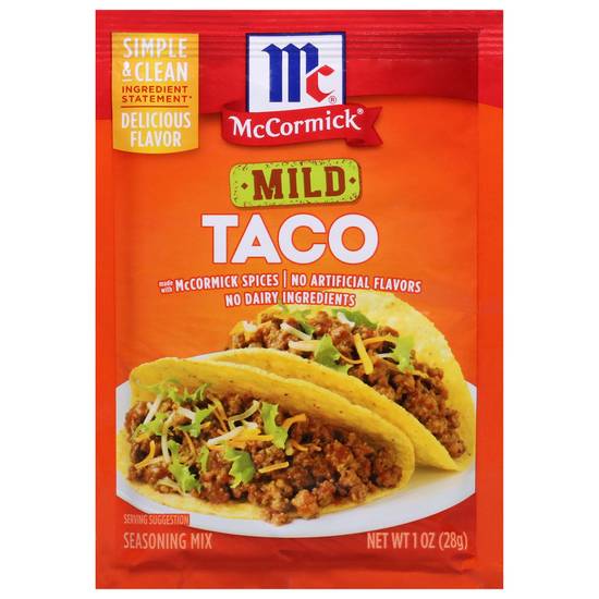 Mccormick Mild Taco Seasoning Mix