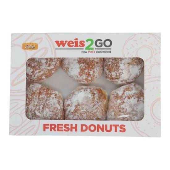 Weis Quality Peanut Butter Filled Powdered Donuts